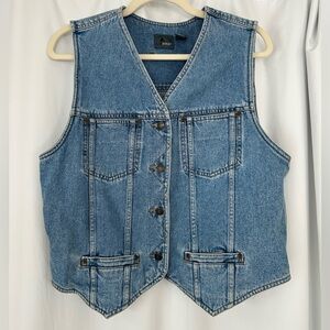 Vintage 90s Lizwear by Liz Claiborne Denim Vest